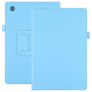 For Samsung Galaxy Tab A8 10.5 2021 Litchi Texture Solid Color Leather Tablet Case(Sky Blue)