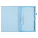 For Samsung Galaxy Tab A8 10.5 2021 Litchi Texture Solid Color Leather Tablet Case(Sky Blue)