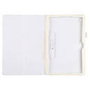 For Samsung Galaxy Tab A8 10.5 2021 Litchi Texture Solid Color Leather Tablet Case(White)
