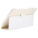 For Samsung Galaxy Tab A8 10.5 2021 Litchi Texture Solid Color Leather Tablet Case(White)
