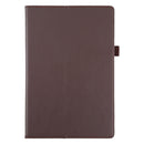 For Samsung Galaxy Tab A8 10.5 2021 Litchi Texture Solid Color Leather Tablet Case(Brown)