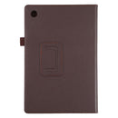 For Samsung Galaxy Tab A8 10.5 2021 Litchi Texture Solid Color Leather Tablet Case(Brown)
