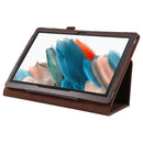 For Samsung Galaxy Tab A8 10.5 2021 Litchi Texture Solid Color Leather Tablet Case(Brown)