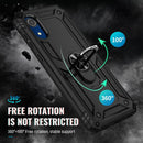 For Samsung Galaxy A03 Core 164mm Shockproof TPU + PC Phone Case with Holder(Black)