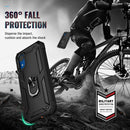 For Samsung Galaxy A03 Core 164mm Shockproof TPU + PC Phone Case with Holder(Black)