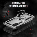 For Samsung Galaxy A03 Core 164mm Shockproof TPU + PC Phone Case with Holder(Silver)