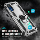 For Samsung Galaxy A03 Core 164mm Shockproof TPU + PC Phone Case with Holder(Silver)