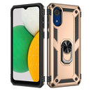 For Samsung Galaxy A03 Core 164mm Shockproof TPU + PC Phone Case with Holder(Gold)