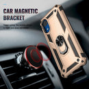 For Samsung Galaxy A03 Core 164mm Shockproof TPU + PC Phone Case with Holder(Gold)