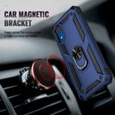 For Samsung Galaxy A03 Core 164mm Shockproof TPU + PC Phone Case with Holder(Blue)