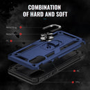 For Samsung Galaxy A03 Core 164mm Shockproof TPU + PC Phone Case with Holder(Blue)