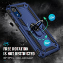 For Samsung Galaxy A03 Core 164mm Shockproof TPU + PC Phone Case with Holder(Blue)