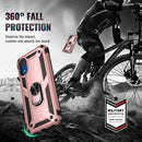 For Samsung Galaxy A03 Core 164mm Shockproof TPU + PC Phone Case with Holder(Rose Gold)