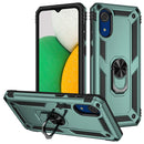 For Samsung Galaxy A03 Core 164mm Shockproof TPU + PC Phone Case with Holder(Dark Green)