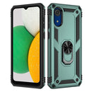 For Samsung Galaxy A03 Core 164mm Shockproof TPU + PC Phone Case with Holder(Dark Green)
