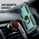 For Samsung Galaxy A03 Core 164mm Shockproof TPU + PC Phone Case with Holder(Dark Green)