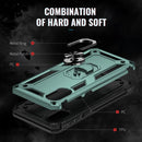 For Samsung Galaxy A03 Core 164mm Shockproof TPU + PC Phone Case with Holder(Dark Green)