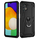 For Samsung Galaxy A13 4G Shockproof TPU + PC Phone Case with Holder(Black)