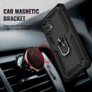 For Samsung Galaxy A13 4G Shockproof TPU + PC Phone Case with Holder(Black)