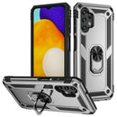 For Samsung Galaxy A13 4G Shockproof TPU + PC Phone Case with Holder(Silver)