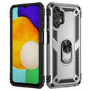 For Samsung Galaxy A13 4G Shockproof TPU + PC Phone Case with Holder(Silver)