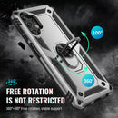 For Samsung Galaxy A13 4G Shockproof TPU + PC Phone Case with Holder(Silver)
