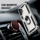 For Samsung Galaxy A13 4G Shockproof TPU + PC Phone Case with Holder(Silver)
