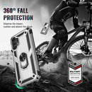 For Samsung Galaxy A13 4G Shockproof TPU + PC Phone Case with Holder(Silver)
