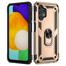 For Samsung Galaxy A13 4G Shockproof TPU + PC Phone Case with Holder(Gold)