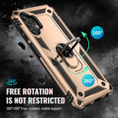 For Samsung Galaxy A13 4G Shockproof TPU + PC Phone Case with Holder(Gold)