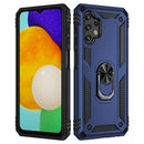 For Samsung Galaxy A13 4G Shockproof TPU + PC Phone Case with Holder(Blue)