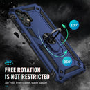 For Samsung Galaxy A13 4G Shockproof TPU + PC Phone Case with Holder(Blue)