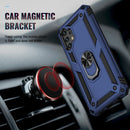 For Samsung Galaxy A13 4G Shockproof TPU + PC Phone Case with Holder(Blue)