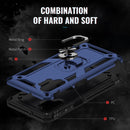 For Samsung Galaxy A13 4G Shockproof TPU + PC Phone Case with Holder(Blue)