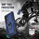 For Samsung Galaxy A13 4G Shockproof TPU + PC Phone Case with Holder(Blue)