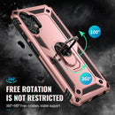For Samsung Galaxy A13 4G Shockproof TPU + PC Phone Case with Holder(Rose Gold)