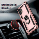 For Samsung Galaxy A13 4G Shockproof TPU + PC Phone Case with Holder(Rose Gold)