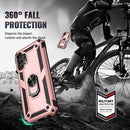 For Samsung Galaxy A13 4G Shockproof TPU + PC Phone Case with Holder(Rose Gold)