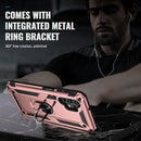 For Samsung Galaxy A13 4G Shockproof TPU + PC Phone Case with Holder(Rose Gold)