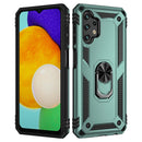For Samsung Galaxy A13 4G Shockproof TPU + PC Phone Case with Holder(Dark Green)