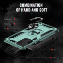 For Samsung Galaxy A73 5G Shockproof TPU + PC Phone Case with Holder(Dark Green)