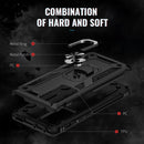 For Xiaomi 12 Shockproof TPU + PC Phone Case with Holder(Black)
