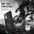 For Xiaomi 12 Shockproof TPU + PC Phone Case with Holder(Black)