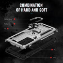 For Xiaomi 12 Shockproof TPU + PC Phone Case with Holder(Silver)