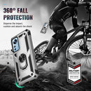 For Xiaomi 12 Shockproof TPU + PC Phone Case with Holder(Silver)