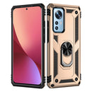 For Xiaomi 12 Shockproof TPU + PC Phone Case with Holder(Gold)