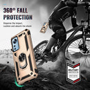 For Xiaomi 12 Shockproof TPU + PC Phone Case with Holder(Gold)