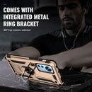 For Xiaomi 12 Shockproof TPU + PC Phone Case with Holder(Gold)