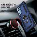 For Xiaomi 12 Shockproof TPU + PC Phone Case with Holder(Blue)