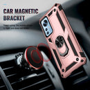 For Xiaomi 12 Shockproof TPU + PC Phone Case with Holder(Rose Gold)